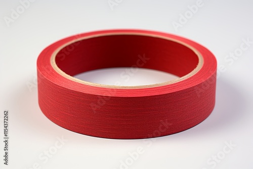 Durable red masking tape for precision painting, crafting, and home improvement projects photo