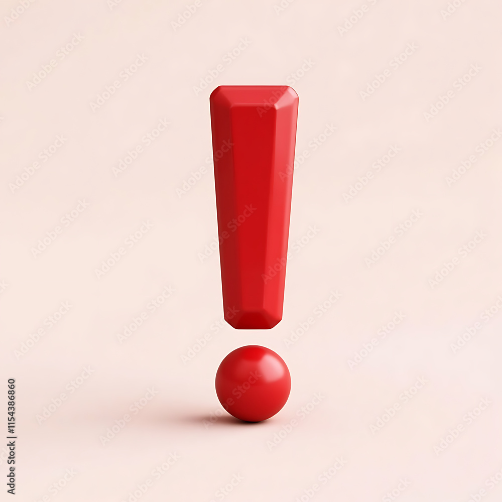 3d exclamation mark 3d exclamation mark