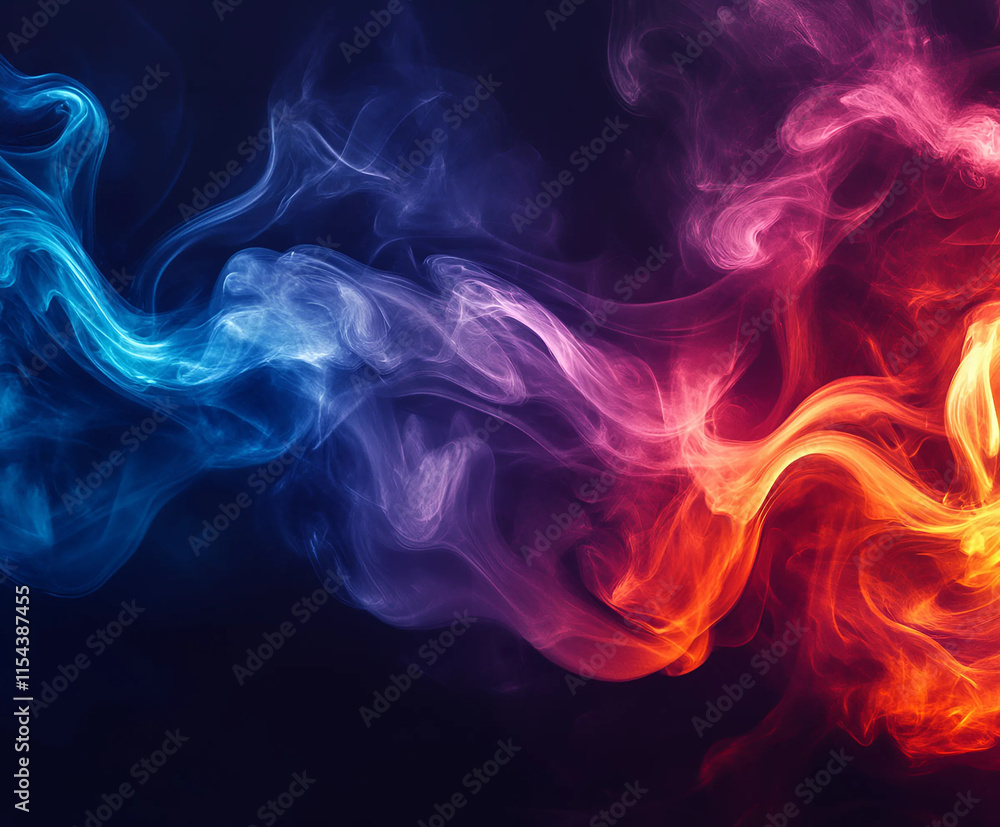 Humo de color rosa y azul Humo de color rosa y azul