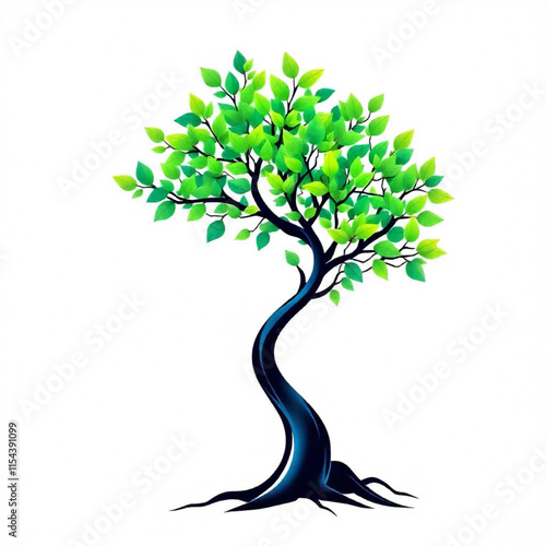 tree isolated on white