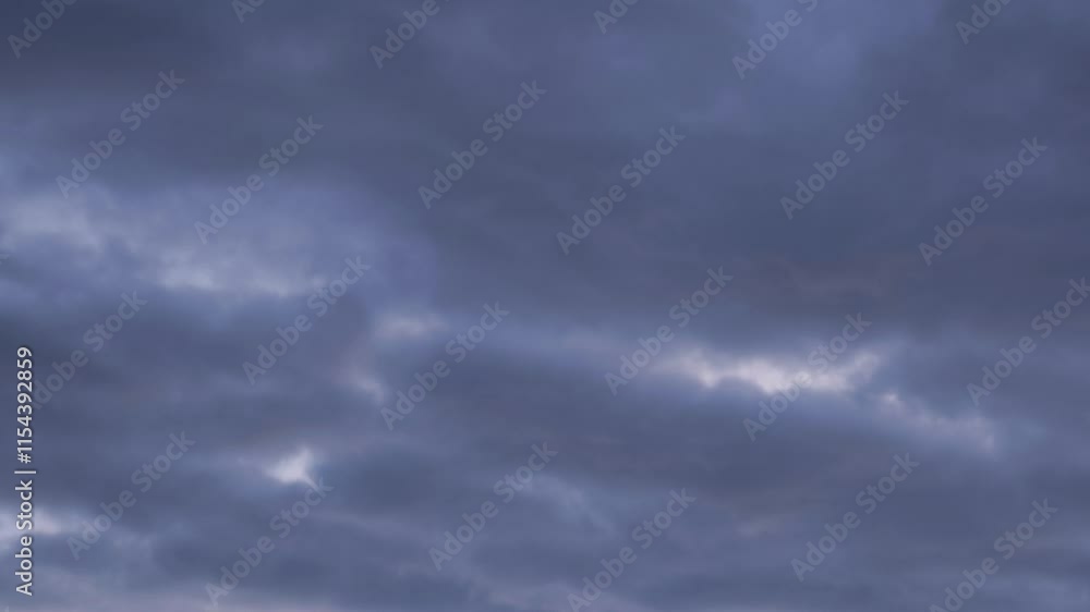 Sky filming of the sky with strange huge altocumulus clouds very early Sky filming of the sky with strange huge altocumulus clouds very early