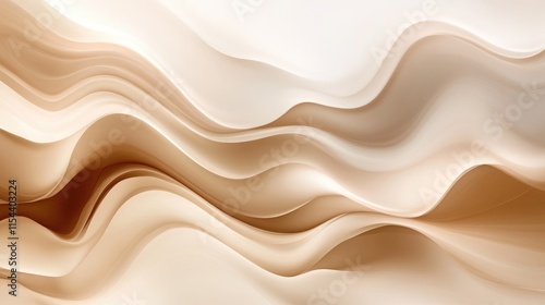 Abstract cream and beige wave patterns for background design