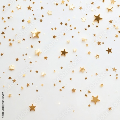 Fondo decorativo con estrellas doradas photo