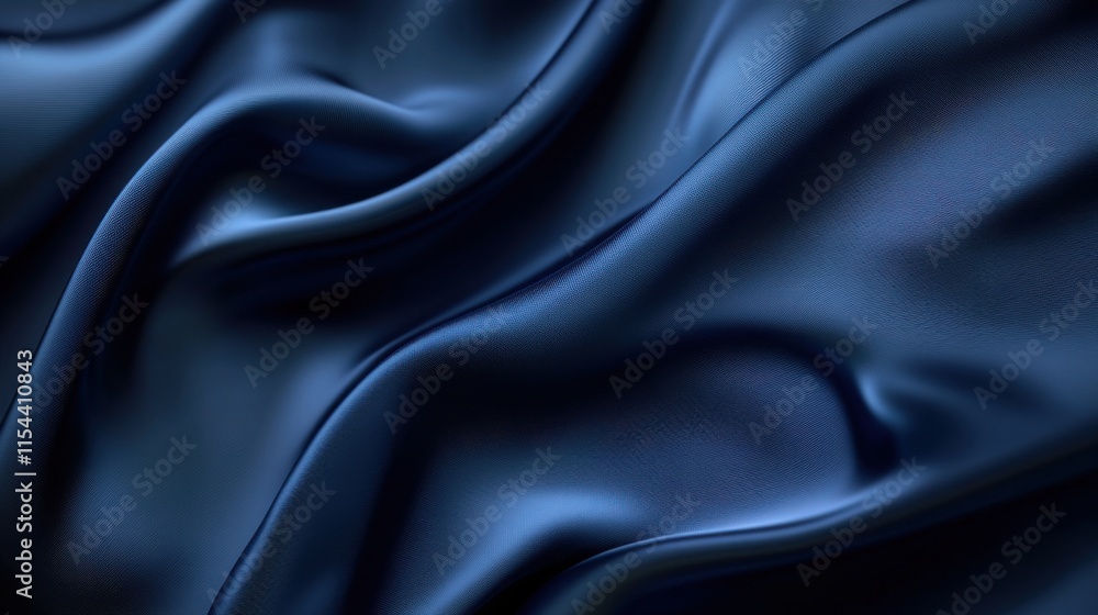 Fototapeta premium Imágenes de tela azul marino texturizada