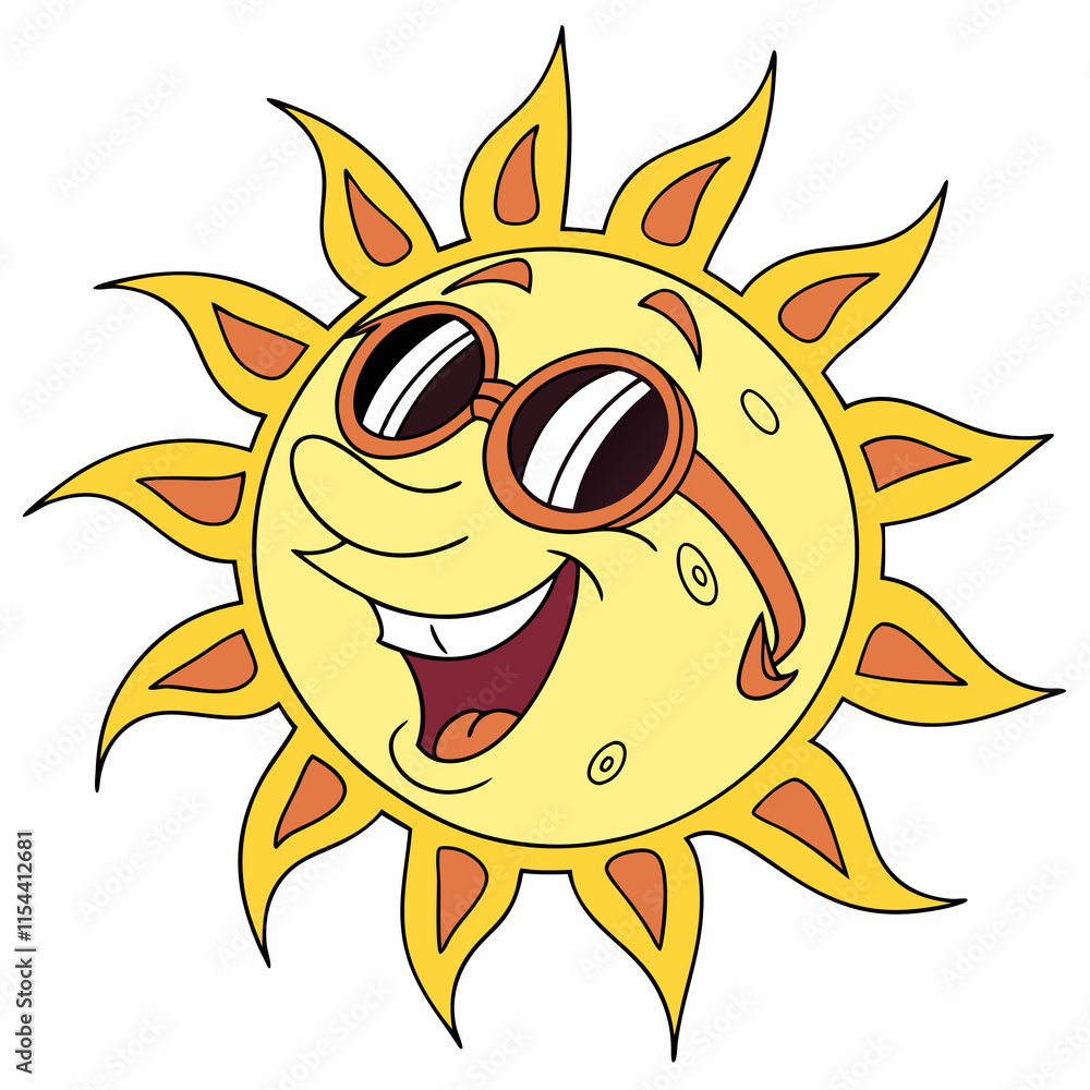 sun cartoon character sun cartoon character