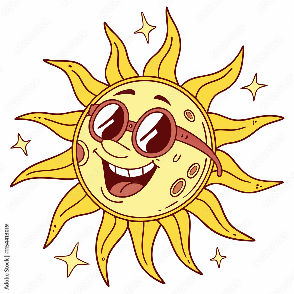 sun cartoon character