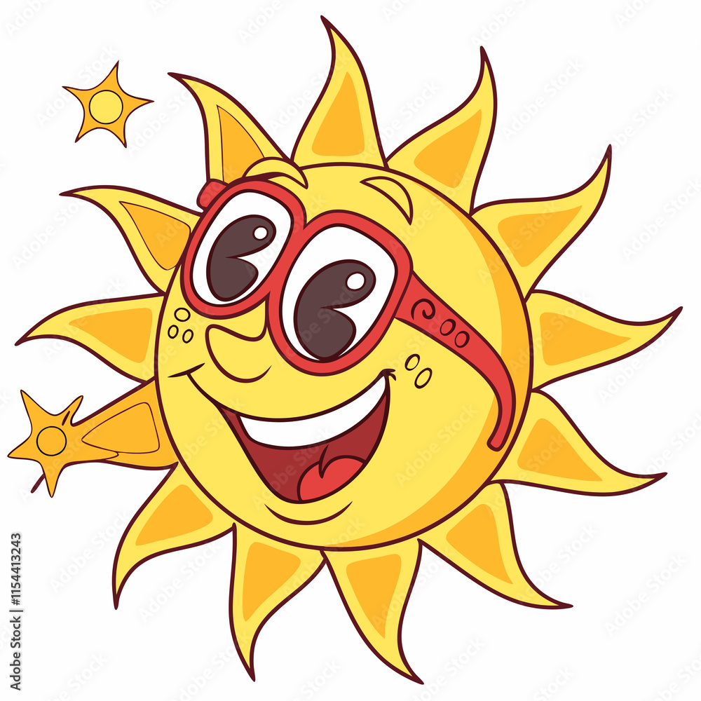 sun cartoon character sun cartoon character