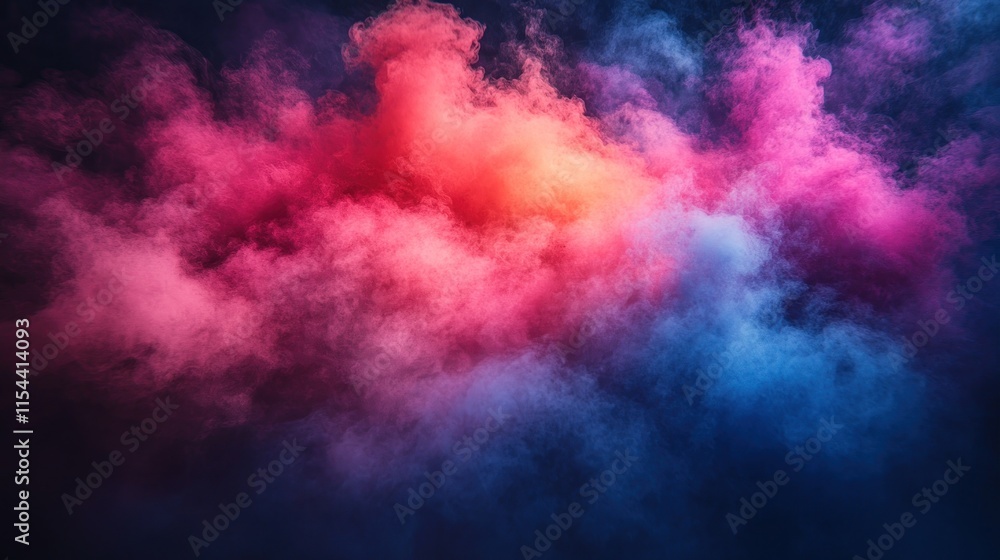 Fototapeta premium Abstract colorful smoke clouds.