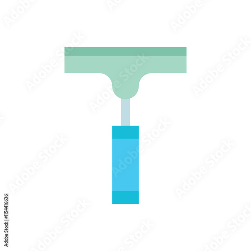 Glass mop icon vector design illustration, cleaning services vector, house keeping jobs illustration. 