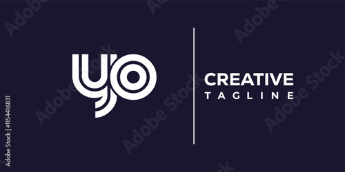 Y and O logo design. YO abstract Letters Logo Monogram. This logo design is the process of creating a visual symbol that represents a brand, company, or individual.