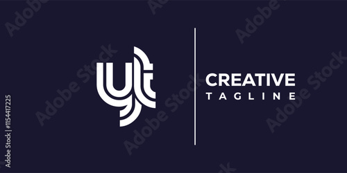 Y and T logo design. YT abstract Letters Logo Monogram. This logo design is the process of creating a visual symbol that represents a brand, company, or individual.