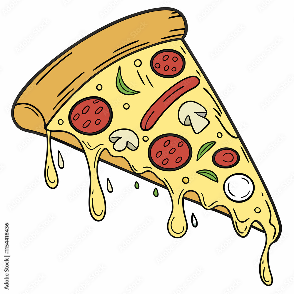 illustration of pizza illustration of pizza
