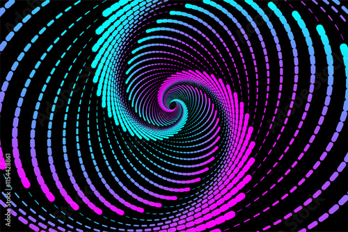 Abstract background with circular ball point view