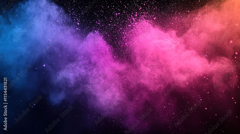 Obraz premium Splash of colors. Concept of Holi festival in India.