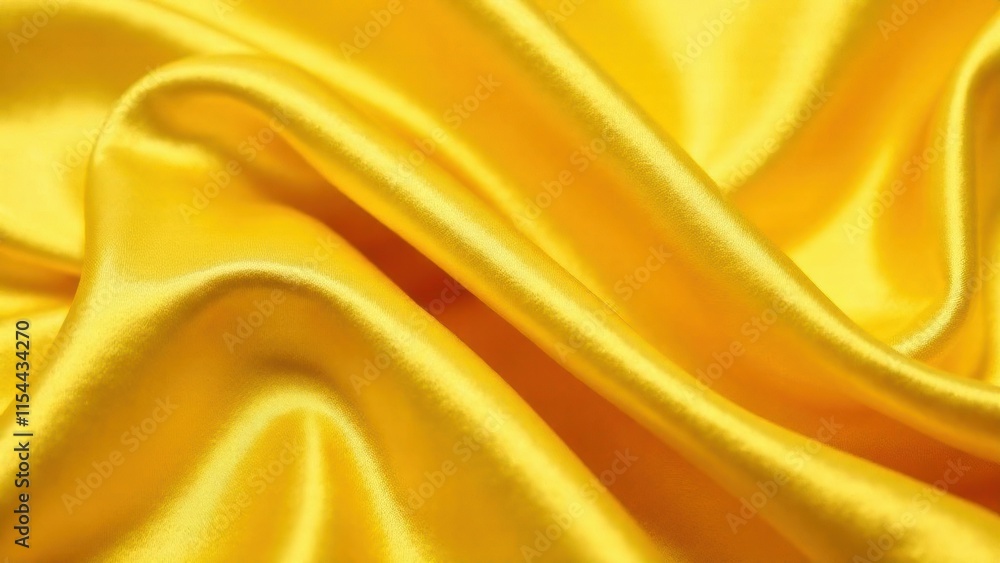 Fototapeta premium yellow, gold color abstract background, silk satin fabric, glitter shimmer, color gradient. Drapery curtain.