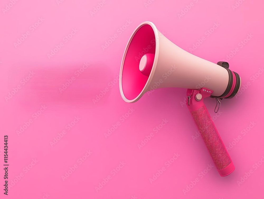 Human Resource Hiring Recruitment Job Assessment Management A pink megaphone against a bright background for promotional use. Human Resource Hiring Recruitment Job Assessment Management A pink megaphone against a bright background for promotional use.