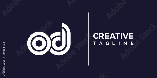 O and D logo design. OD abstract Letters Logo Monogram. This logo design is the process of creating a visual symbol that represents a brand, company, or individual.