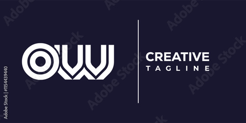 O and W logo design. OW abstract Letters Logo Monogram. This logo design is the process of creating a visual symbol that represents a brand, company, or individual.