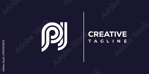 P and J logo design. PJ abstract Letters Logo Monogram. This logo design is the process of creating a visual symbol that represents a brand, company, or individual.