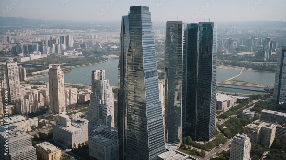 Obraz premium city skyline