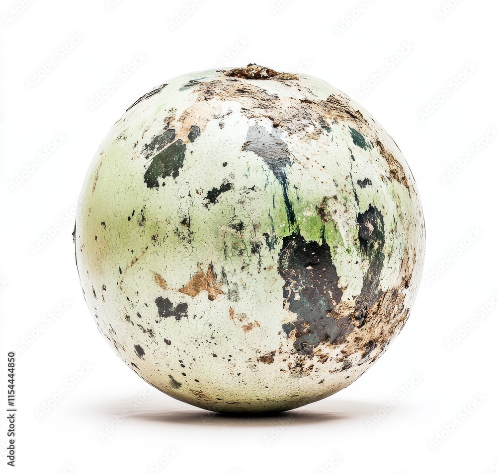 Isolated whole round watermelon on a white background Isolated whole round watermelon on a white background