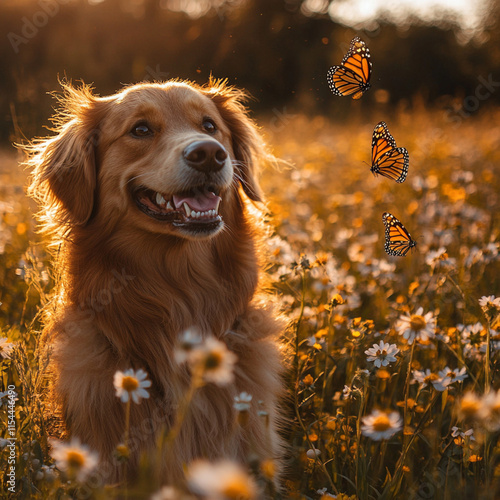 Obraz na płótnie golden retriever puppy