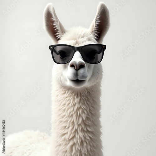 llama with sunglasses