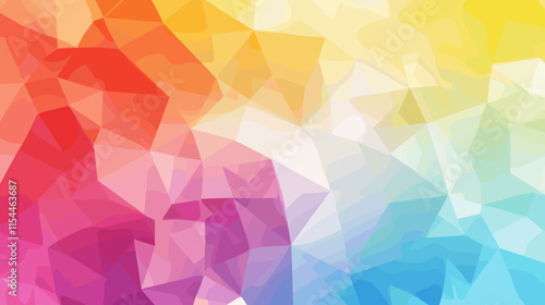 Colorful abstract geometric background with vibrant gradients and polygonal shapes in bright hues