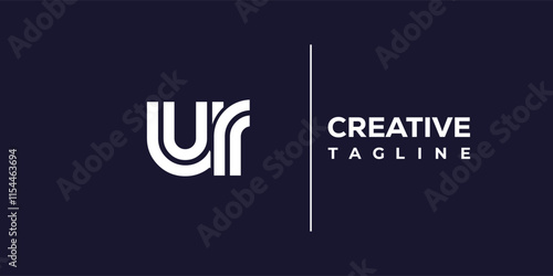 U and R logo design. UR abstract Letters Logo Monogram. This logo design is the process of creating a visual symbol that represents a brand, company, or individual.