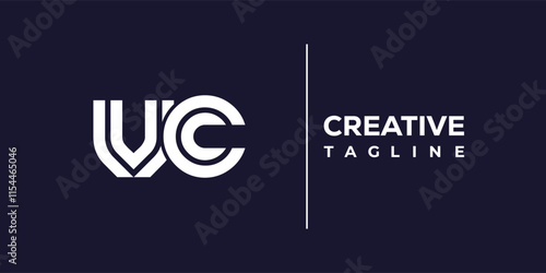 V and C logo design. VC abstract Letters Logo Monogram. This logo design is the process of creating a visual symbol that represents a brand, company, or individual.