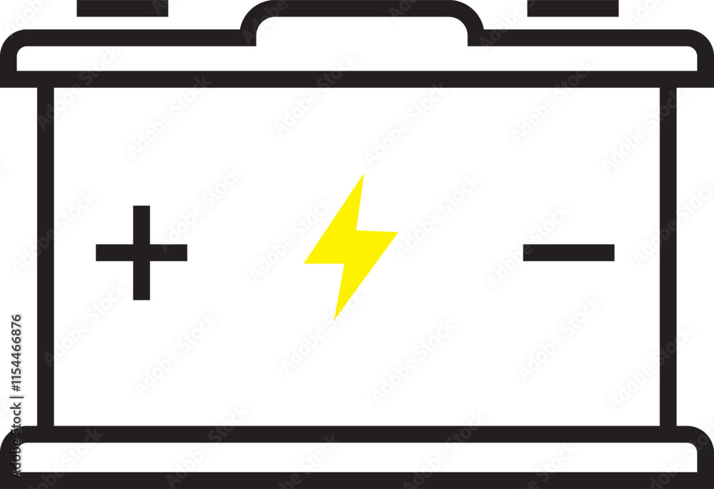Car battery icon. Energy power accumulator. Automotive charging sign. Car battery symbol isolated on white background. Vector illustration. Vector Graphics. EPS 10 Car battery icon. Energy power accumulator. Automotive charging sign. Car battery symbol isolated on white background. Vector illustration. Vector Graphics. EPS 10