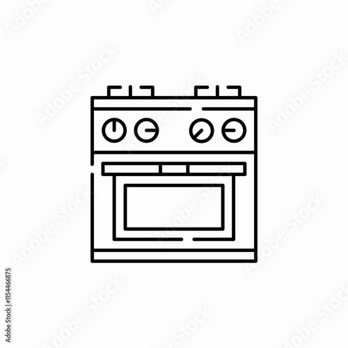 gas stove icon sign vector