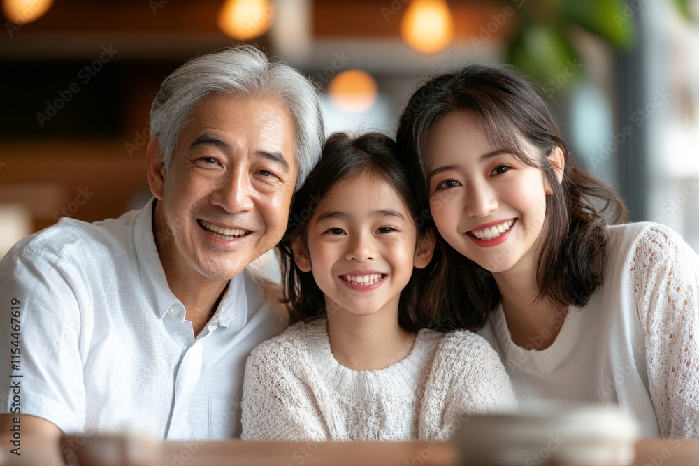Beautiful family gathering at a cozy cafe with a joyful atmosphere and warm smiles Beautiful family gathering at a cozy cafe with a joyful atmosphere and warm smiles