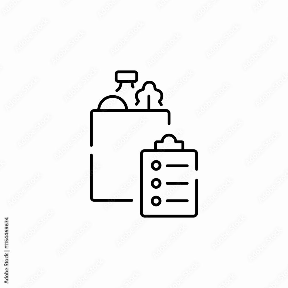 grocery shopping check list icon sign vector grocery shopping check list icon sign vector