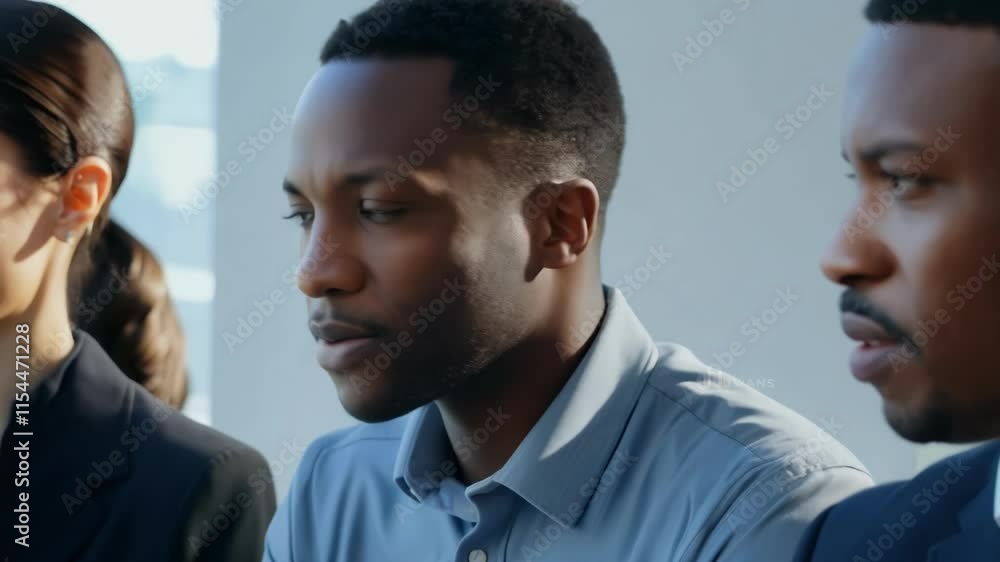 A businessman in a meeting looking thoughtful and engaged. A professional environment showing collaboration and decision-making. A businessman in a meeting looking thoughtful and engaged. A professional environment showing collaboration and decision-making.