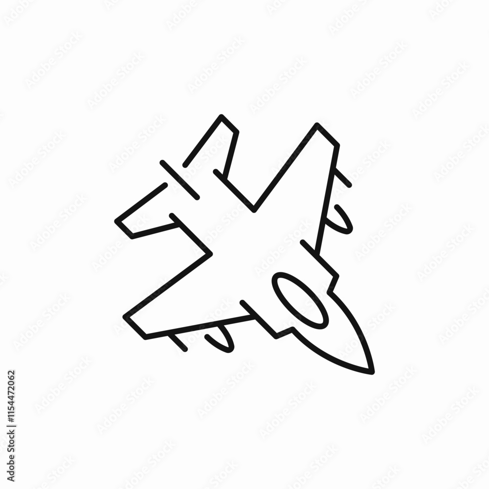 airforce plane icon sign vector airforce plane icon sign vector