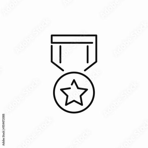 army medal icon sign vector