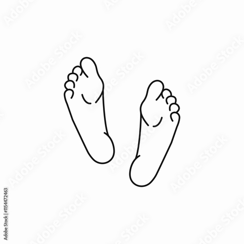 feet heels icon sign vector