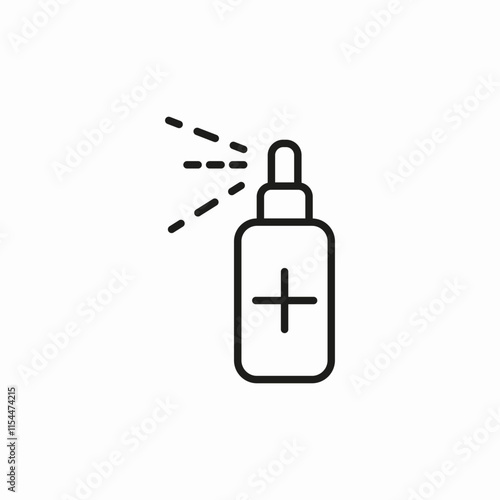 alcohol sanitizer icon sign vector