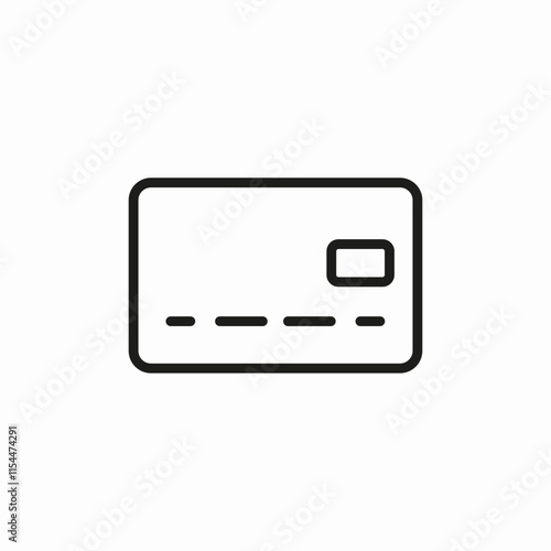 bank card icon sign vector