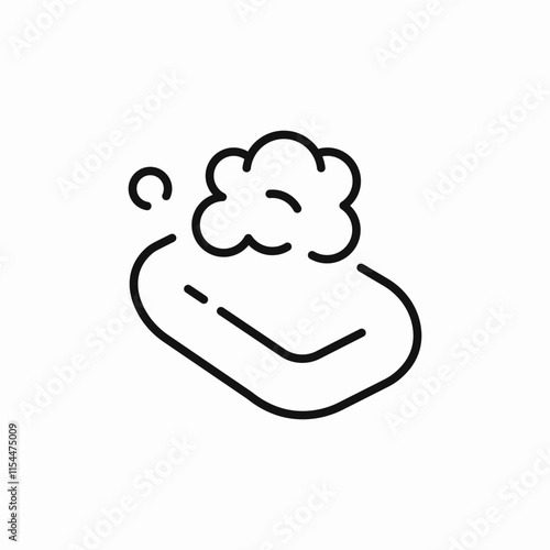 soap foam icon sign vector