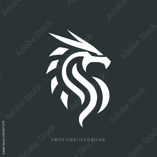 Dragon Logo-Simple and Minimalist Sport Logo Design