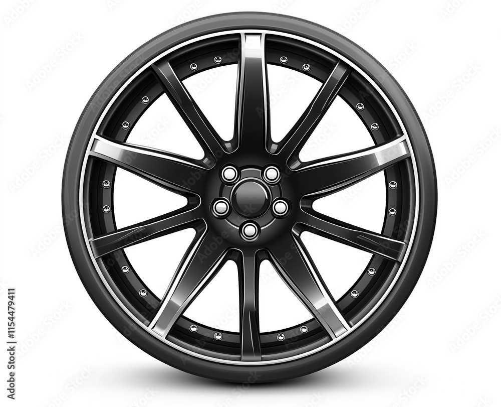 Obraz premium wheel isolated on white