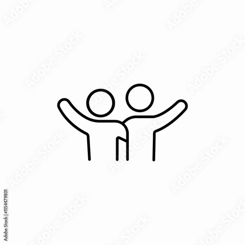 friends friendship icon sign vector