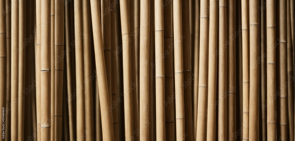 Fototapeta premium Bamboo Stalks Pattern Texture Background