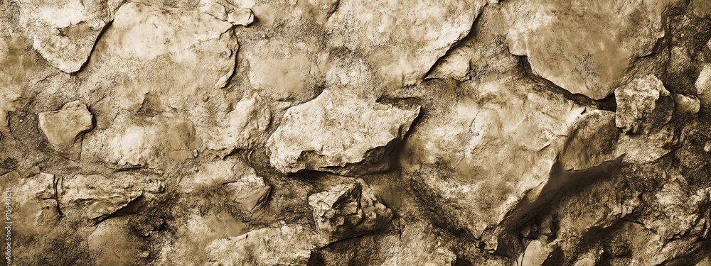 Fototapeta premium Abstract Sepia-Toned Rock Formation Wall Texture
