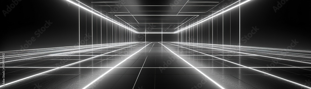 Dynamic neon light show virtual space digital art futuristic environment wide angle view conceptual design Dynamic neon light show virtual space digital art futuristic environment wide angle view conceptual design