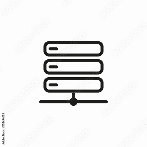 local server icon sign vector