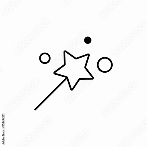 magic wand icon sign vector