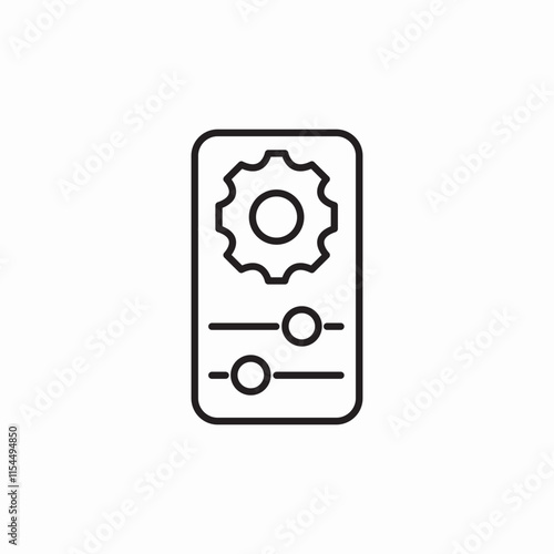 phone configuration icon sign vector
